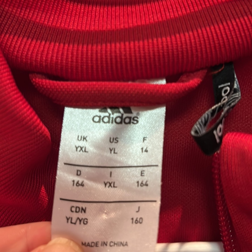 Adidas Red Zip-Up - Picture 8 of 9